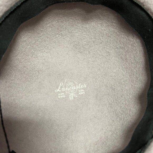 EUC 1960s Vintage Alex Wilson Lancaster Wool Felt Hat w Chiffon Bow & Chin Strap main image 9